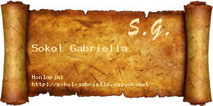 Sokol Gabriella névjegykártya